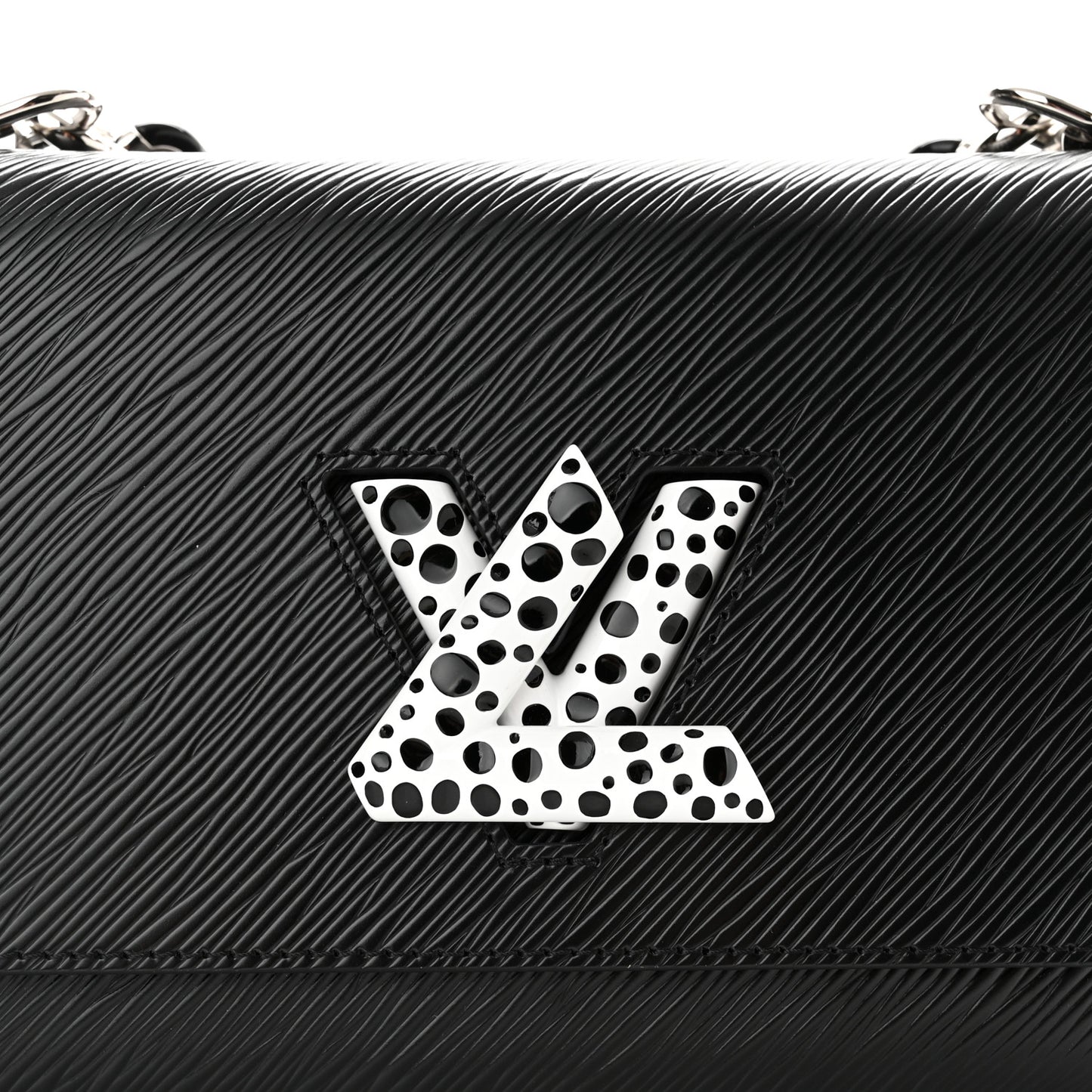 LV x YK Epi Infinity Dots Twist Shoulder Bag MM Black