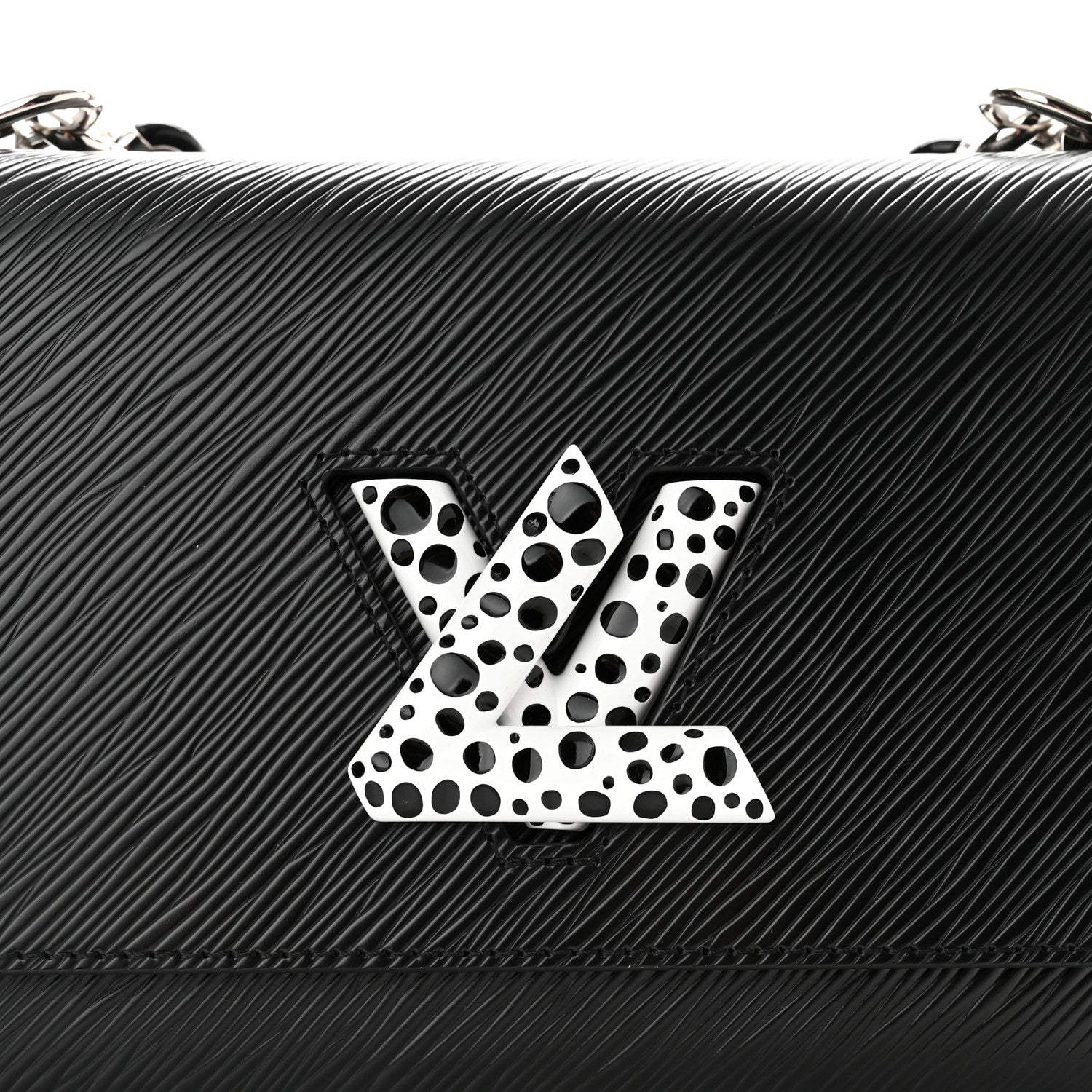 Louis Vuitton LV x YK Epi Infinity Dots Twist Shoulder Bag MM Black 8 of 10