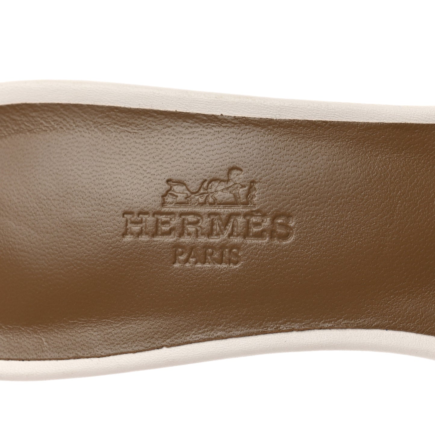 Calfskin Oasis Sandals 37.5 White