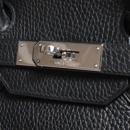 Hermes Taurillon Clemence Birkin 35 Black 5 of 10