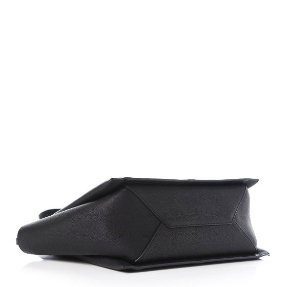 Celine Baby Grained Calfskin Small Tri-Fold Bag Black 4 of 11