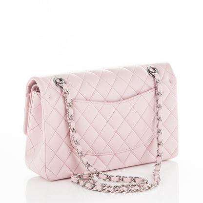Chanel Lambskin Quilted Medium Double Flap Light Pink 3 of 12