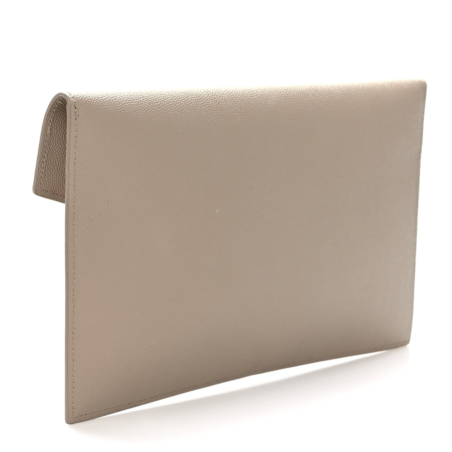 Saint Laurent Grain De Poudre Uptown Pouch Dark Latte 3 of 7