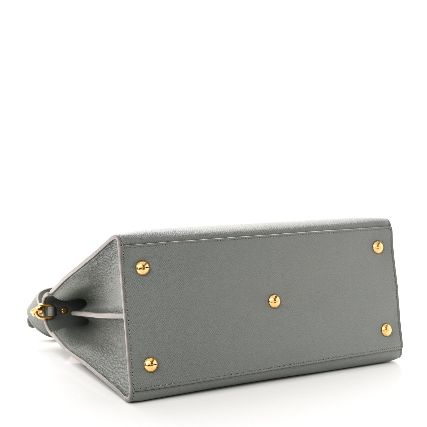 Christian Dior Grained Calfskin Large St. Honore Tote Grey Stone 4 of 13