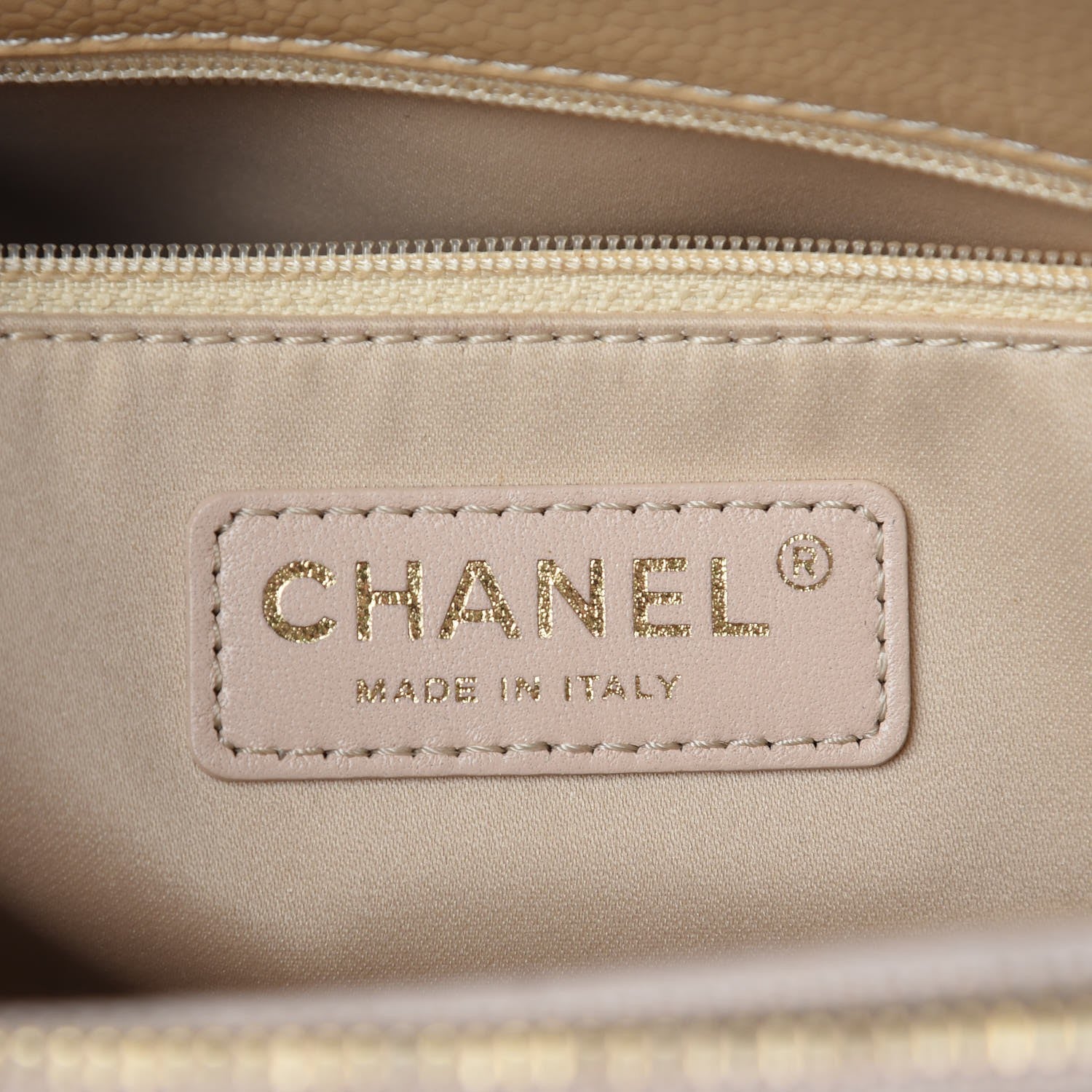 Chanel Caviar Quilted Grand Shopping Tote GST Beige Clair 6 of 16