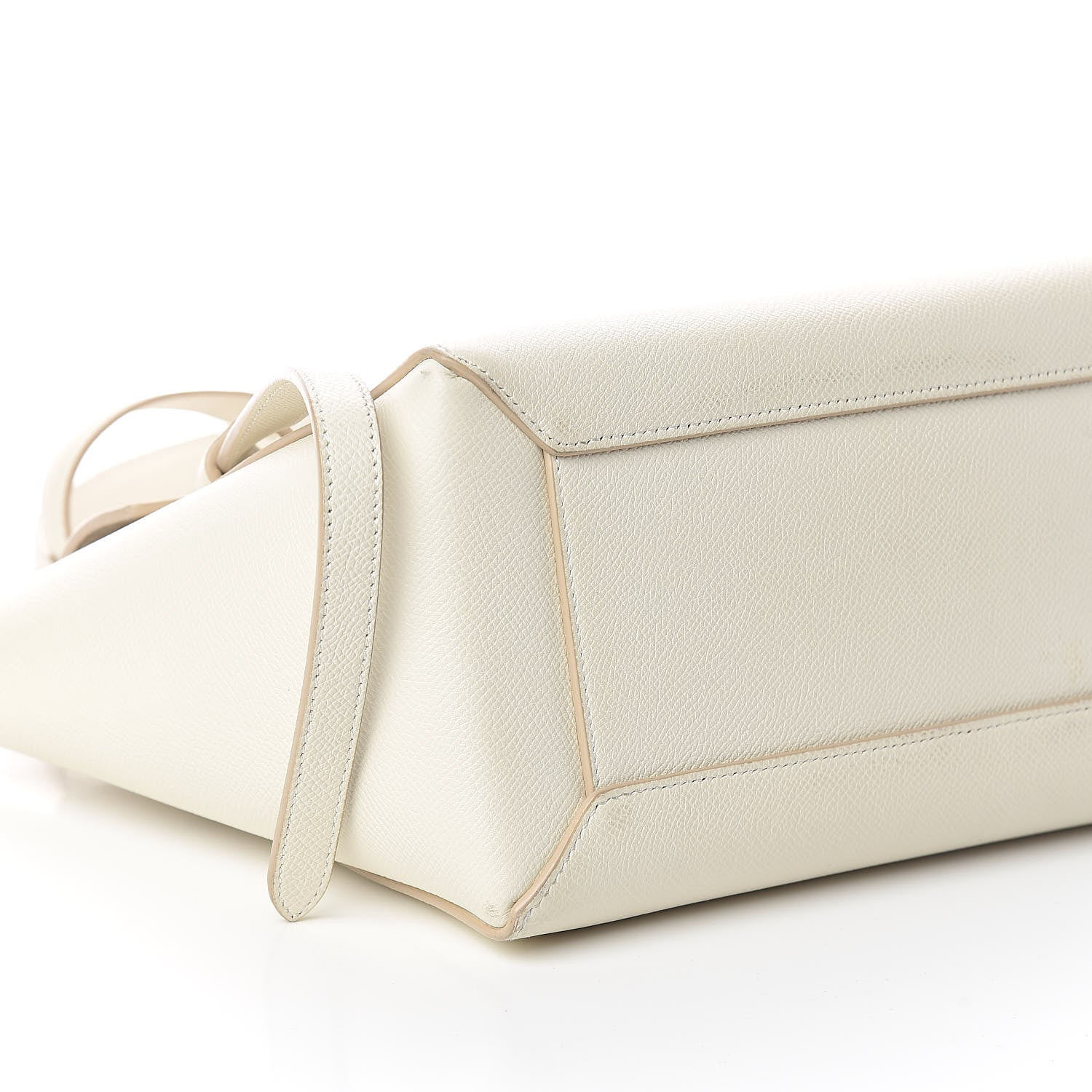 Celine Baby Grained Calfskin Micro Belt Bag White 9 of 19