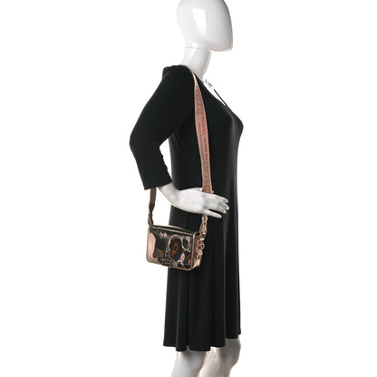 Off-White Patent Mirror Binder Clip Bag Rose Gold 2 of 17
