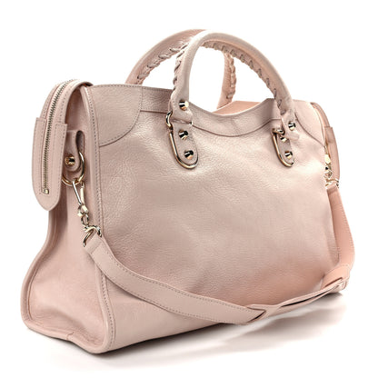 Balenciaga Chevre Silver Metallic Edge Hardware City Rose Aubepine Bois de Rose 4 of 13