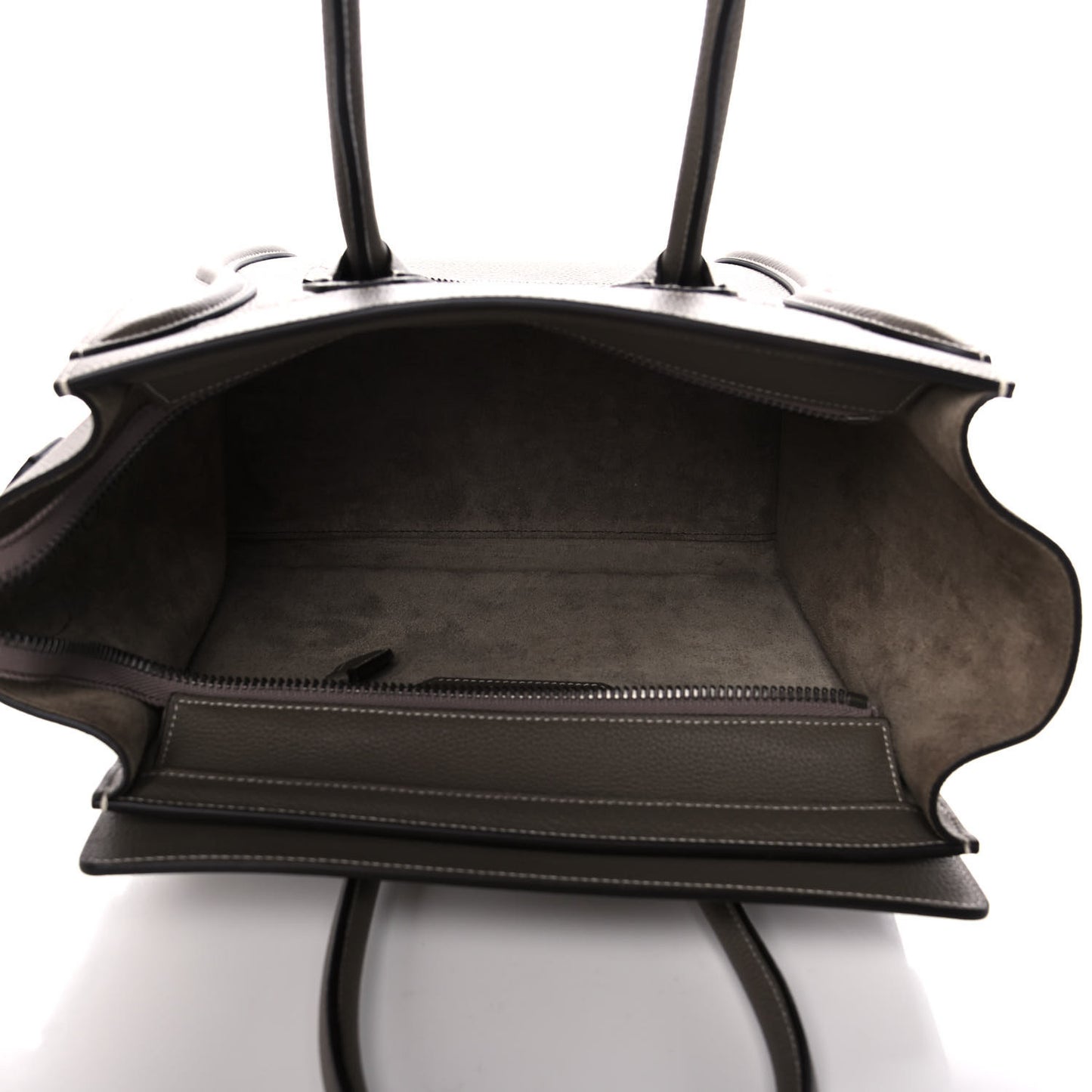 Drummed Calfskin Micro Luggage Souris