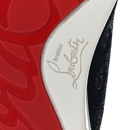 Christian Louboutin Calfskin Veau Velours Strass Mens Louis Spikes Flat Sneakers 42 9 of 13