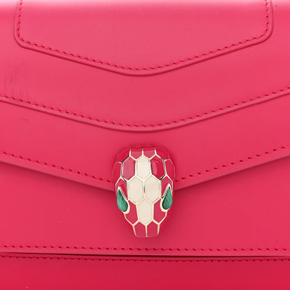 Bulgari Calfskin Serpenti Forever East West Shoulder Bag Pink 9 of 16