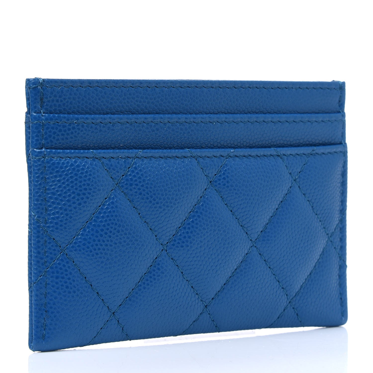 Chanel Caviar Quilted My Everything Card Holder Blue 2 of 4