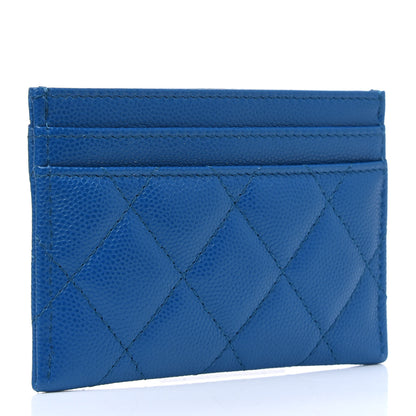 Chanel Caviar Quilted My Everything Card Holder Blue 2 of 4