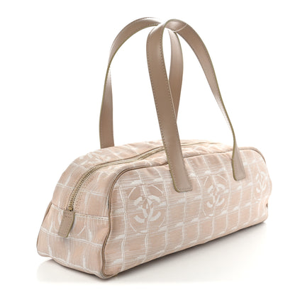 Chanel Nylon Travel Bowler Beige 3 of 9
