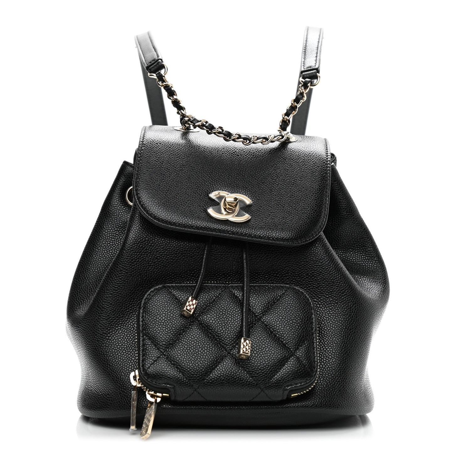 Caviar Quilted Mini Business Affinity Backpack Black