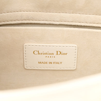 Christian Dior Lambskin Cannage Medium Lady D-Joy White 6 of 13