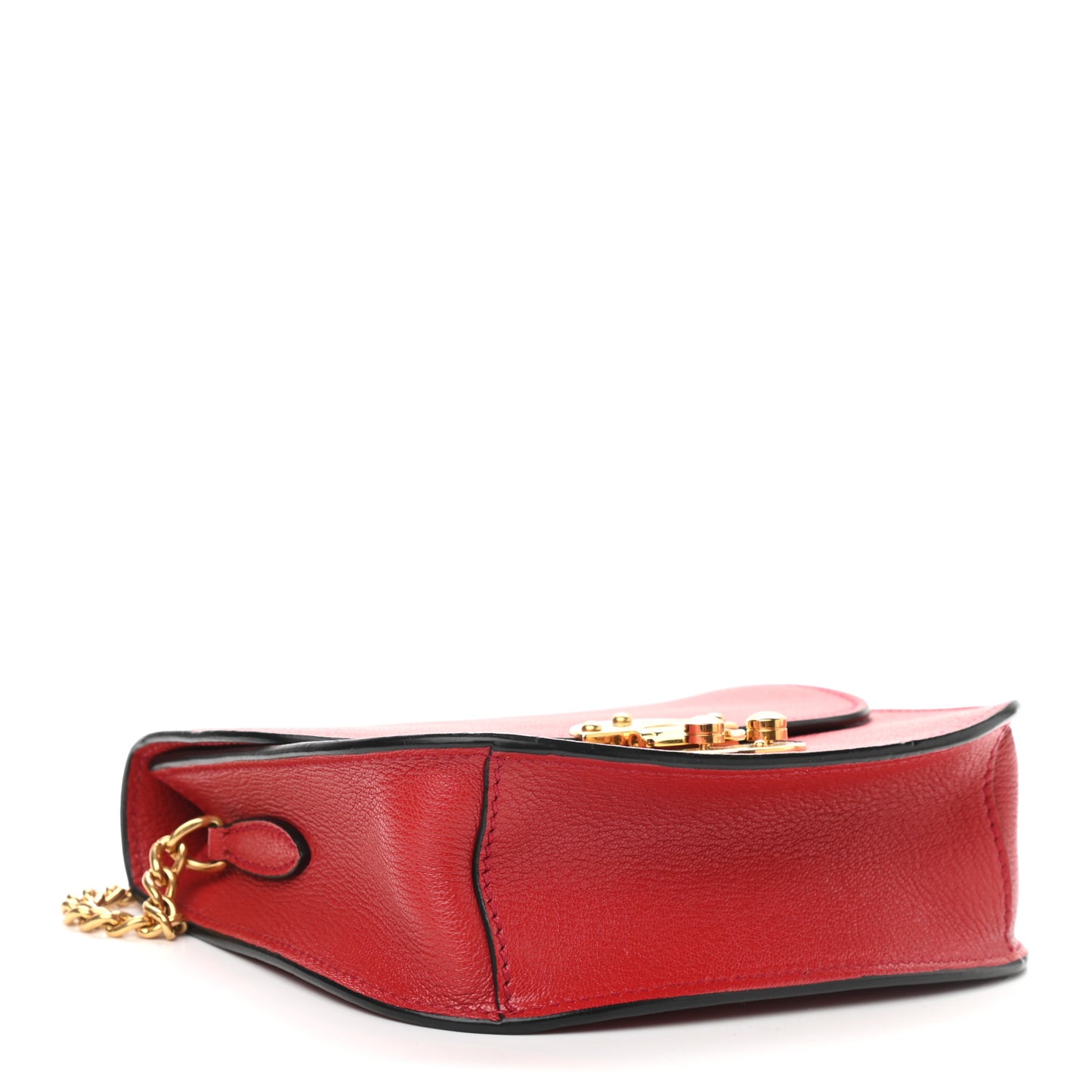Goatskin Madras Shoulder Bag Fuoco