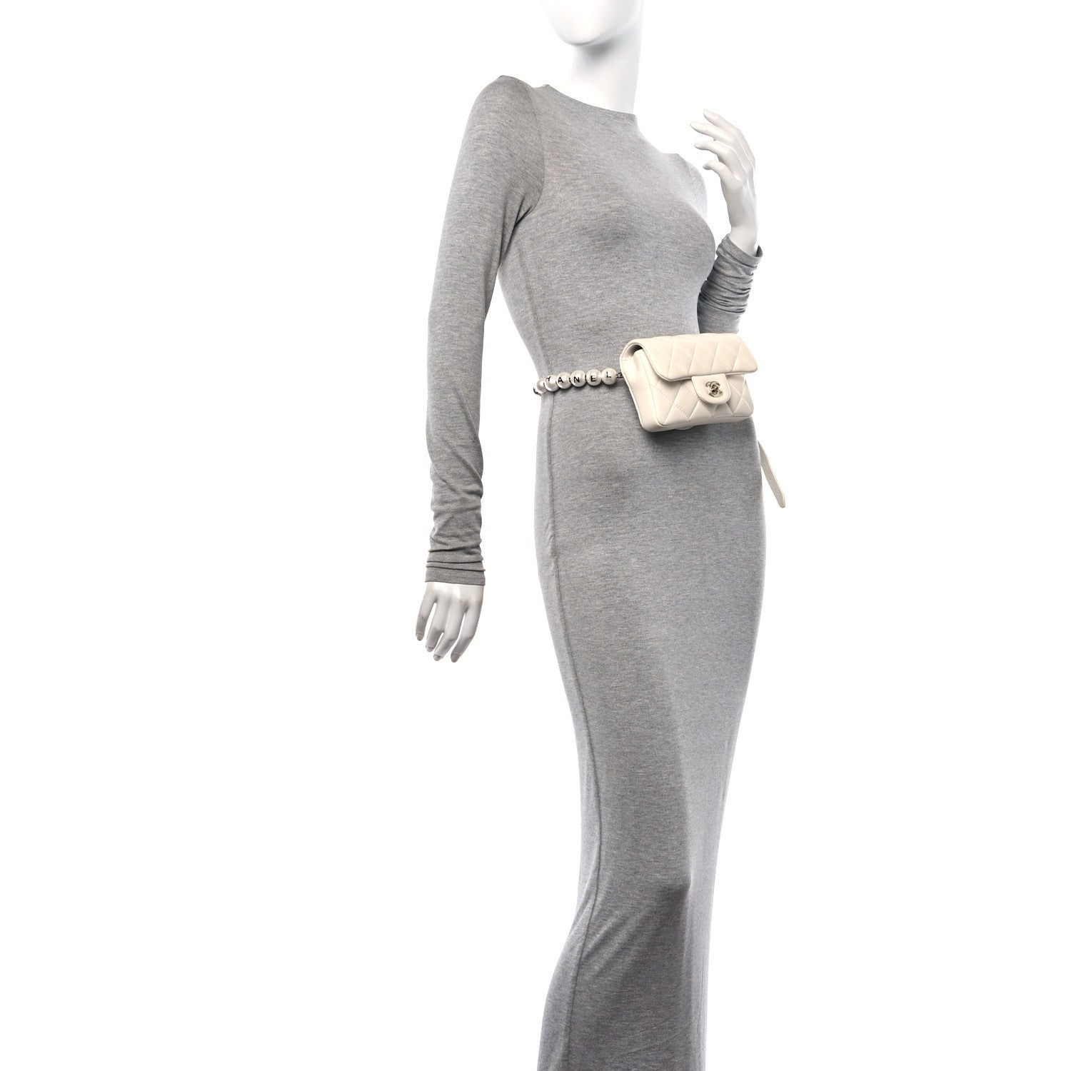Chanel Lambskin Quilted Mini My Precious Waist Bag White 2 of 12