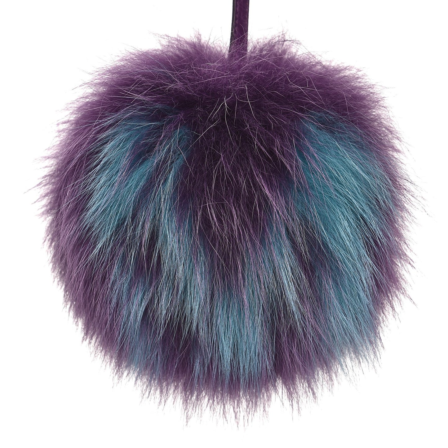 Fox Fur Shiny Nappa Bi-Color M ABCharm Bag Charm Viola Lago Viola Plus