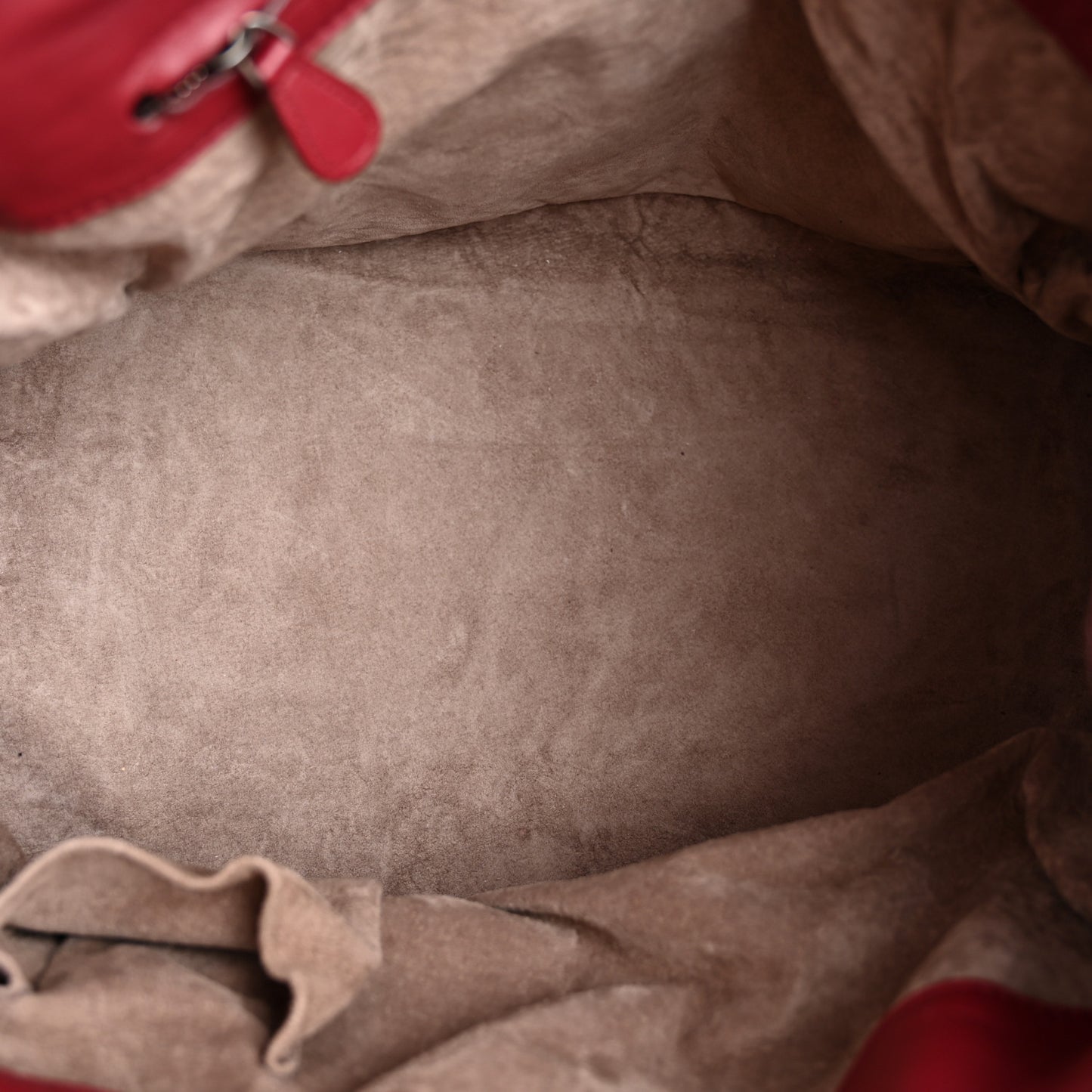Nappa Intrecciato Parachute Bag Cassis
