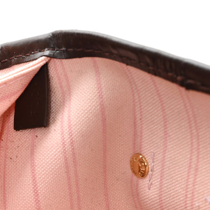 Louis Vuitton Damier Ebene Neo Neverfull MM Rose Ballerine 8 of 13