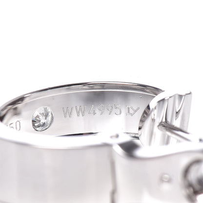 Cartier 18K White Gold 2 Diamond 5.5mm LOVE Hoop Earrings 4 of 5