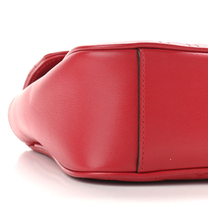 Gucci Calfskin Matelasse Small GG Marmont Shoulder Bag Hibiscus Red 9 of 10