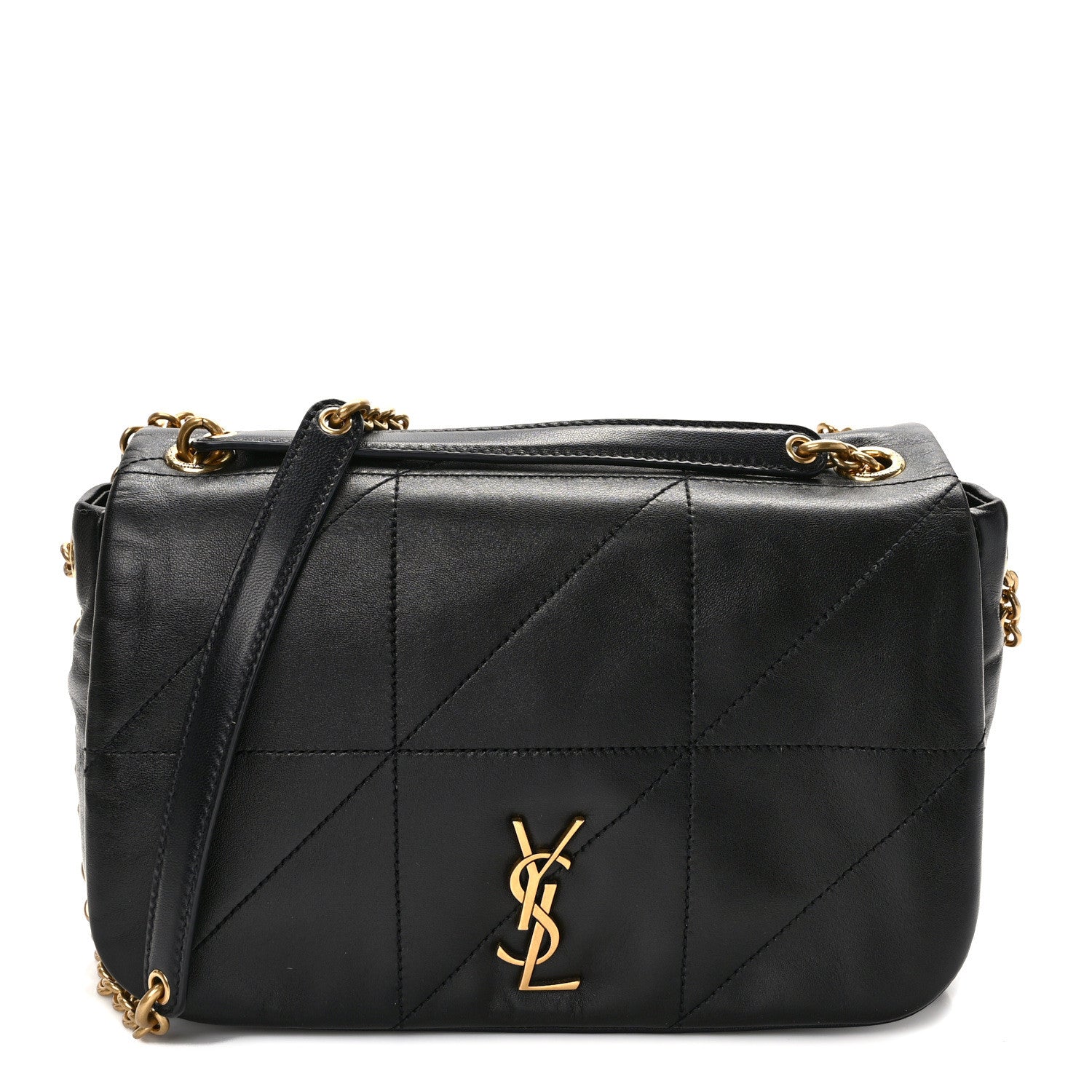 Saint Laurent Lambskin Matelasse Monogram Small Jamie 4.3 Black 1 of 9