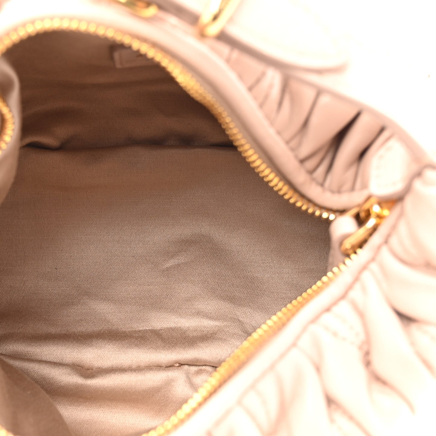 Nappa Matelasse Pouch Powder Pink