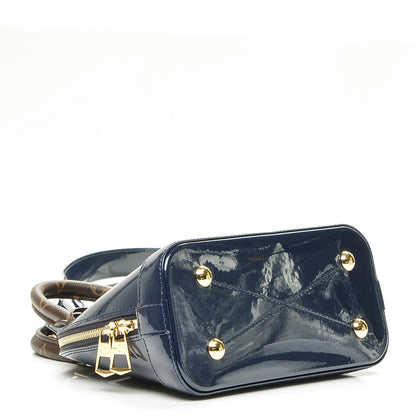 Louis Vuitton Patent Monogram Alma BB Marine 4 of 7