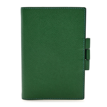 Hermes Courchevel Verso Globe Trotter Agenda Cover PM Bengale Bleu France 1 of 6