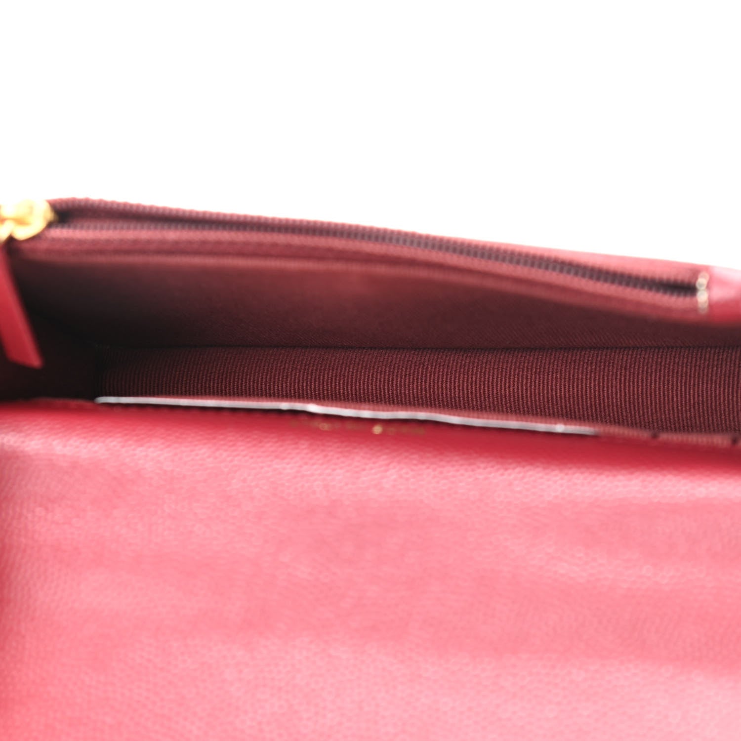 Chanel Caviar Quilted Pocket Twins Clutch With Chain Burgundy 5 of 13