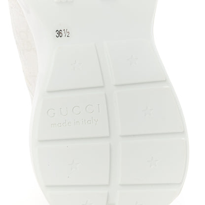 Gucci GG Supreme Monogram Womens Rhyton Sneakers 36.5 White 6 of 9