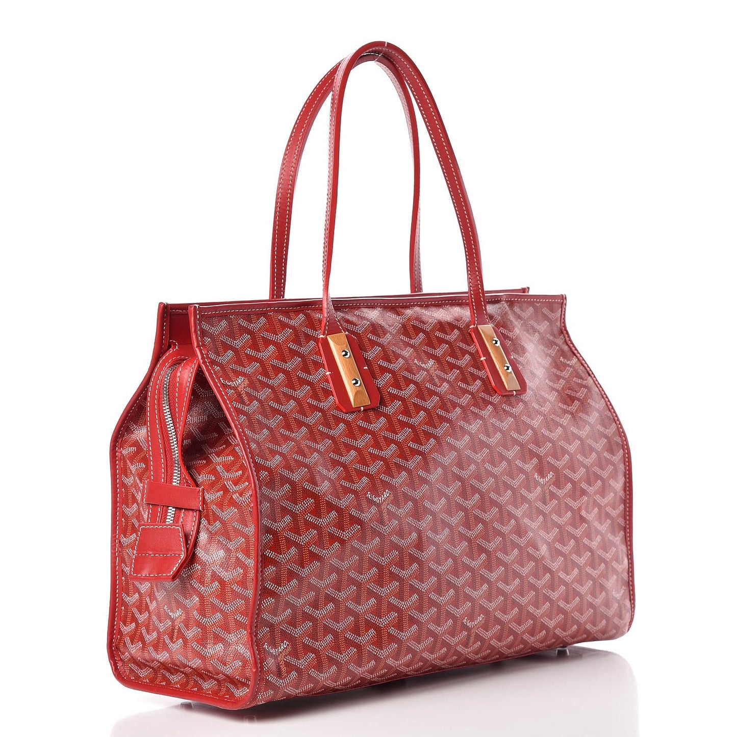 Goyardine Marquises Tote Red