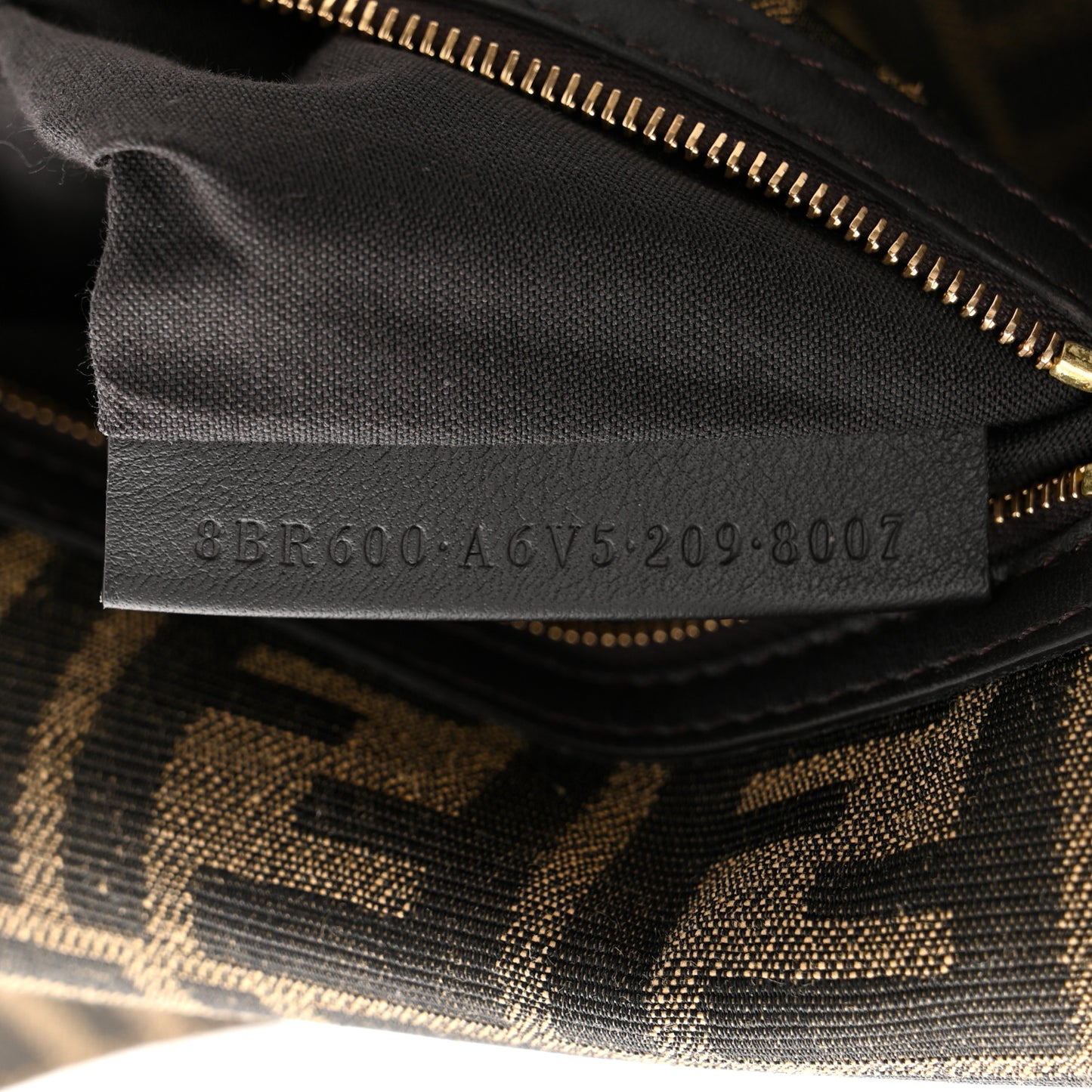Fabric Jacquard FF 1974 Medium Baguette Tobacco Moro Black