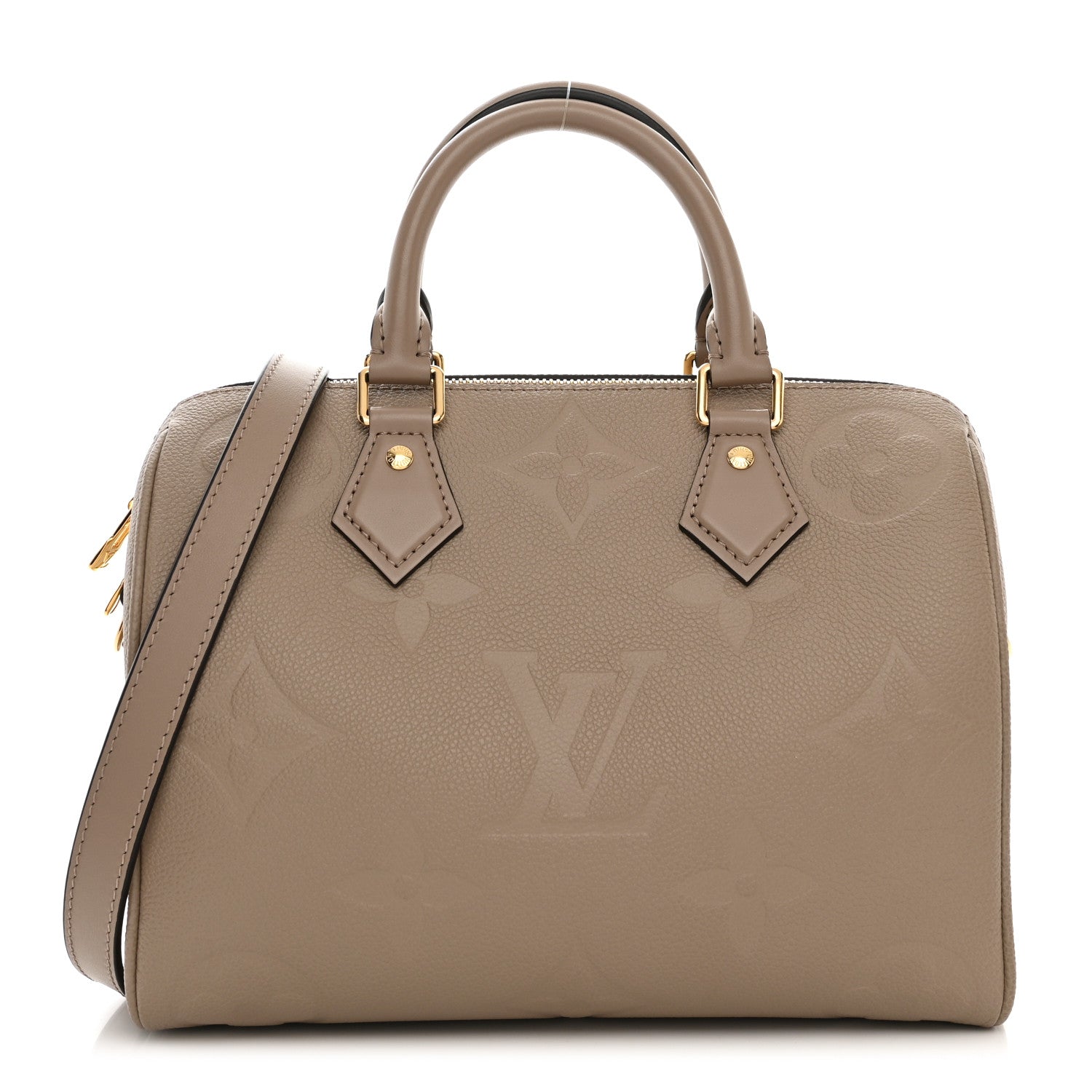 Louis Vuitton Empreinte Monogram Giant Speedy Bandouliere 25 Tourterelle 1 of 9