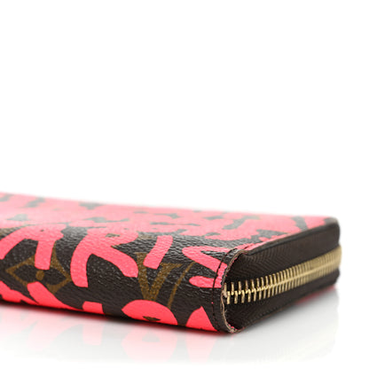 Louis Vuitton Monogram Graffiti Zippy Wallet Fuchsia 19 of 22