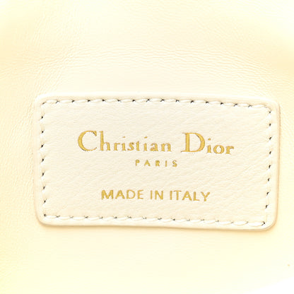 Christian Dior Supple Calfskin Cannage Micro Caro Bag Latte 6 of 8