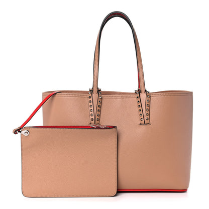 Christian Louboutin Calfskin Spikes East West Cabata Tote Nude 1 of 12