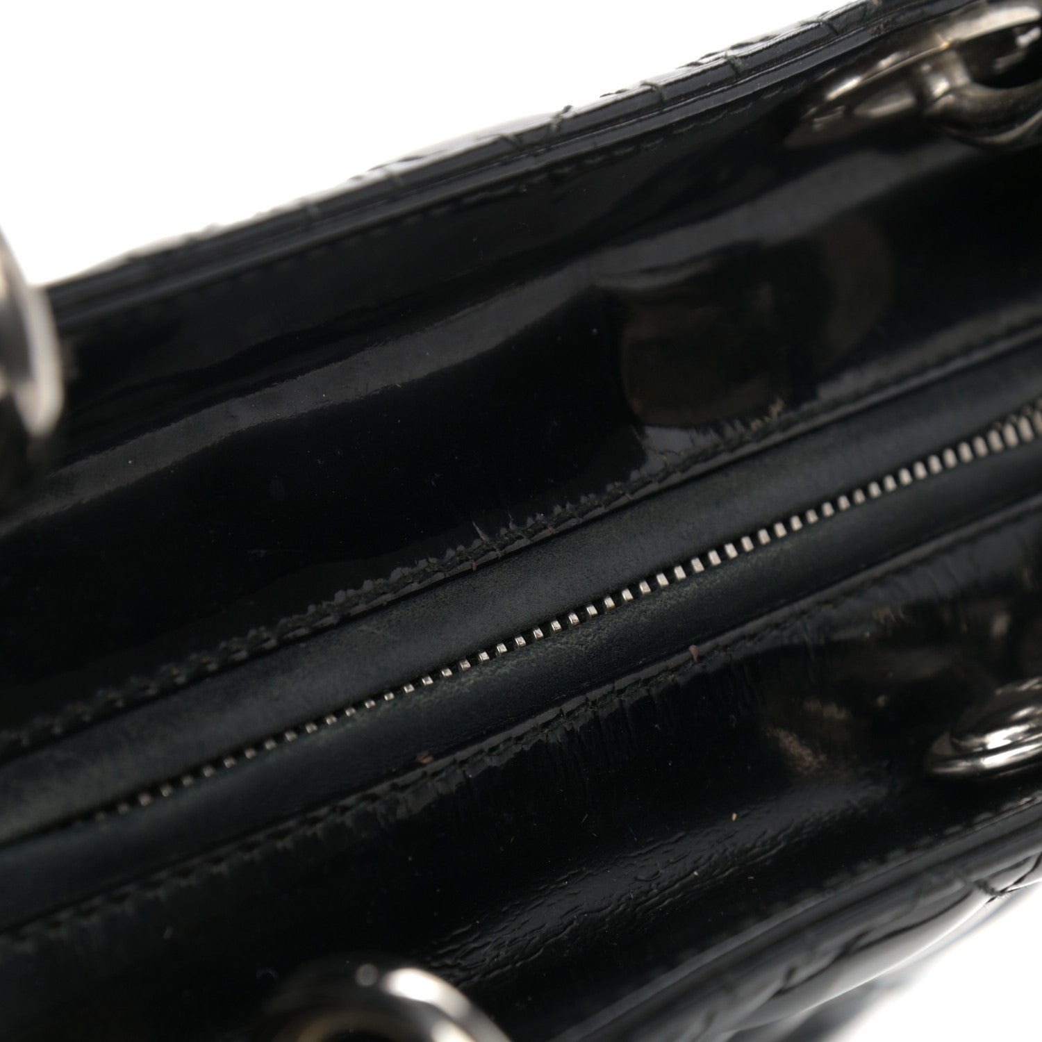 Christian Dior Patent Cannage Medium Lady Dior Black 11 of 11