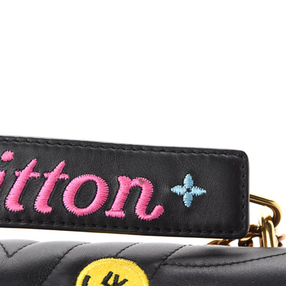 Louis Vuitton Calfskin Embroidered New Wave Chain MM Black 8 of 11