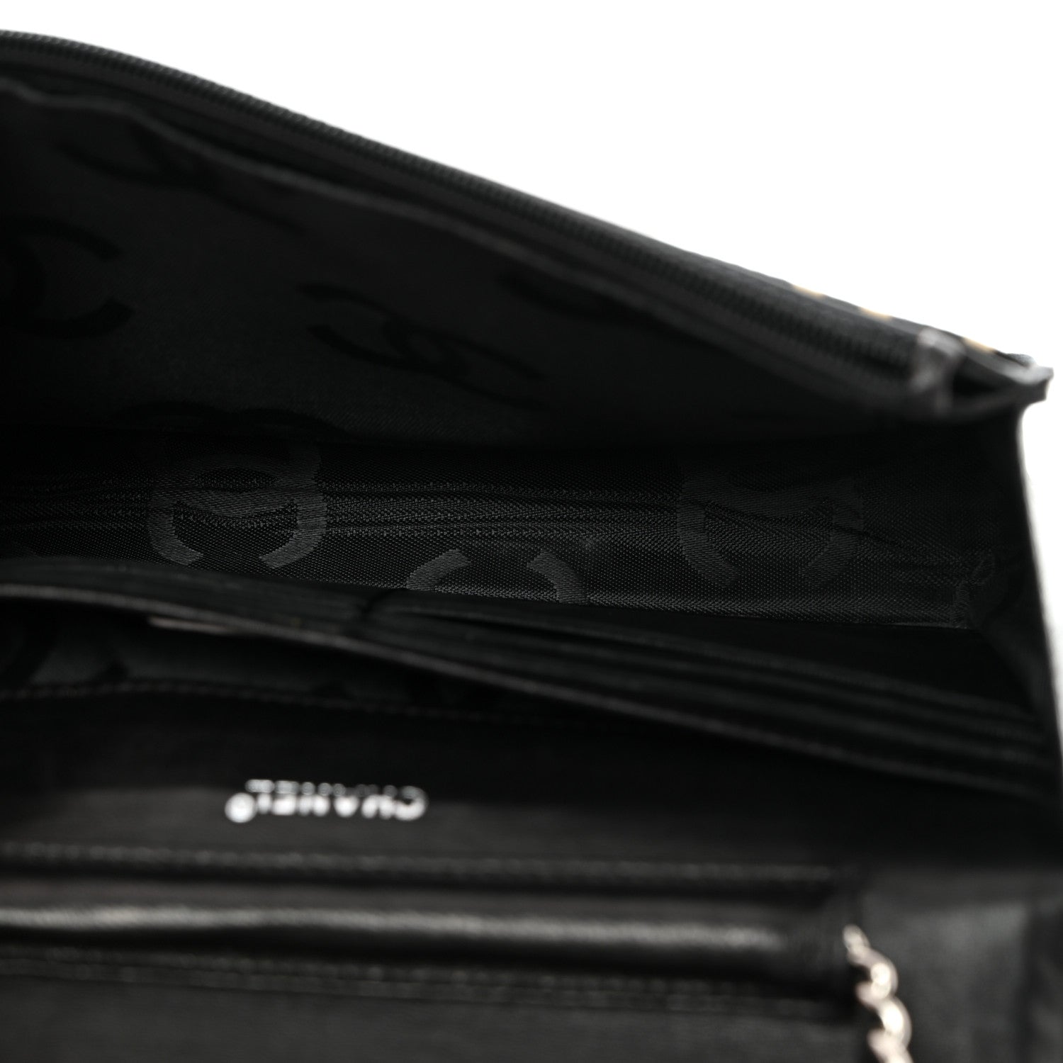 Chanel Denim Coco Wallet On Chain WOC Black 5 of 11