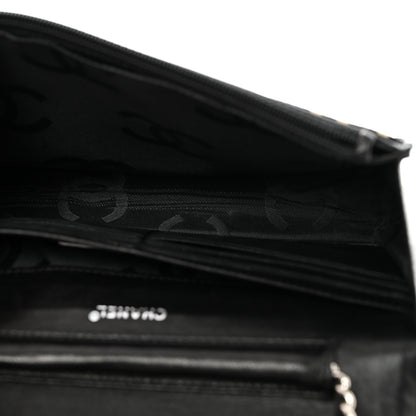 Chanel Denim Coco Wallet On Chain WOC Black 5 of 11