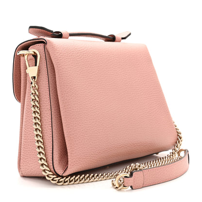 Gucci Dollar Calfskin Interlocking G Top Handle Shoulder Bag Soft Pink 3 of 10