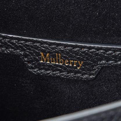 Mulberry Small Classic Grain Calfskin Mini Amberley Flap Black 7 of 9