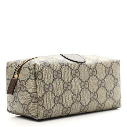 Gucci Soft GG Supreme Monogram Calfskin Small Ophidia Cosmetic Case Beige Ebony New Acero 3 of 7