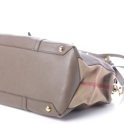 Burberry Grainy Calfskin House Check Mason Diaper Tote 10 of 31