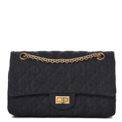Chanel Denim Quilted 2.55 Reissue 225 Flap Dark Blue 1 of 8