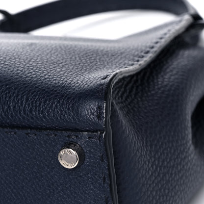 Fendi Cuoio Romano Selleria Medium Peekaboo Iconic Satchel Blue Notte 14 of 17