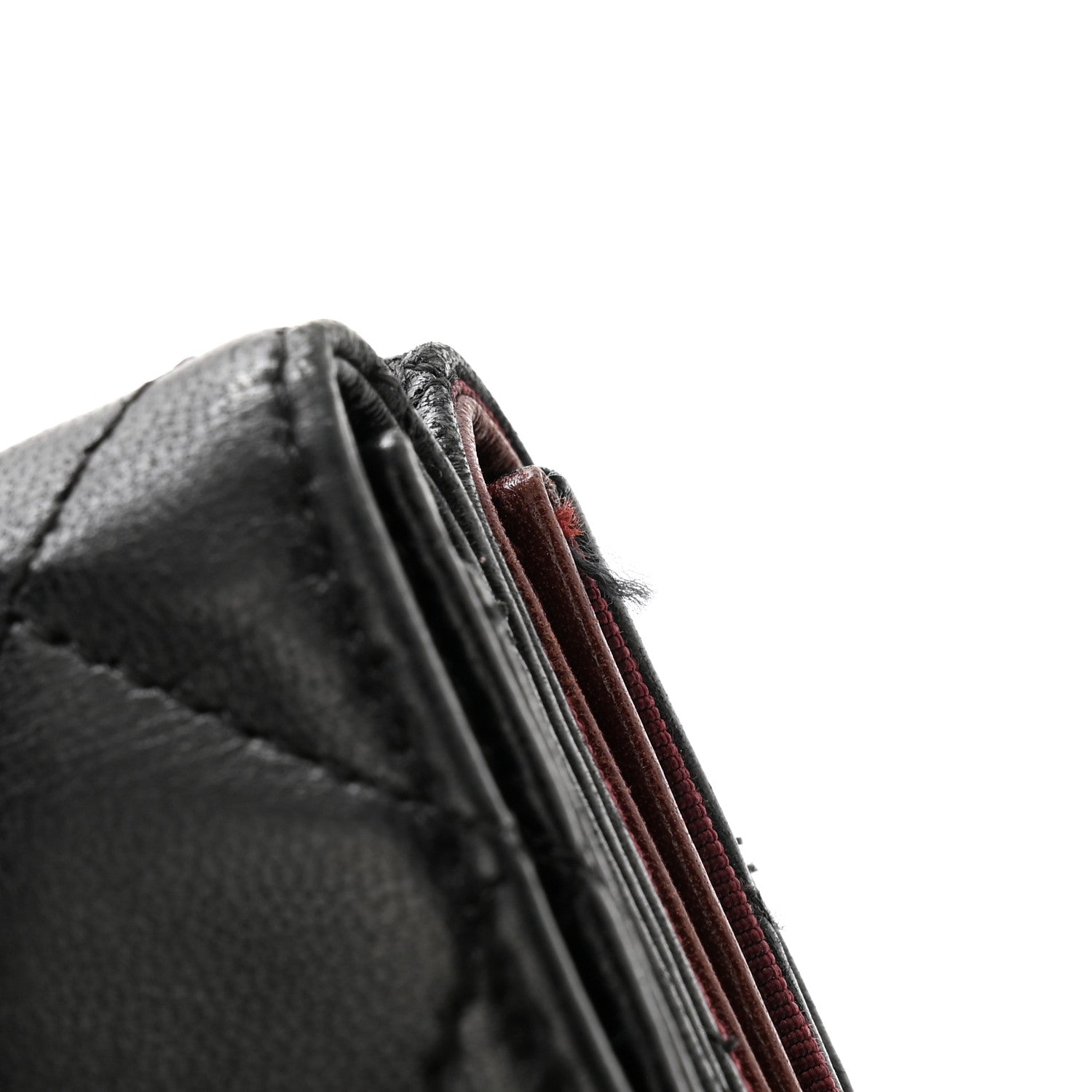 Chanel Lambskin Quilted Double Sided Wallet Black 11 of 13